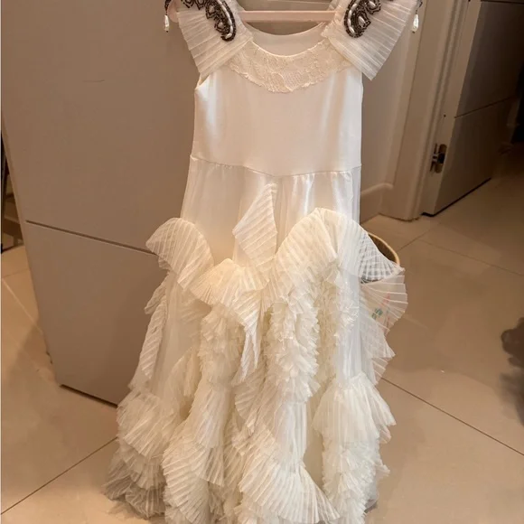 Dollcake Ivory Lace Ruffled Dress